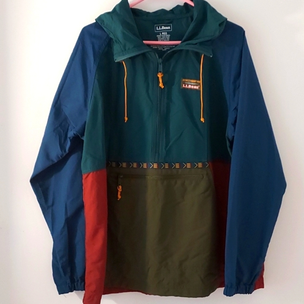 LL.Bean rain Repellent Pullover Size Large